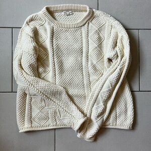 Tradlands fisherman sweater in cream